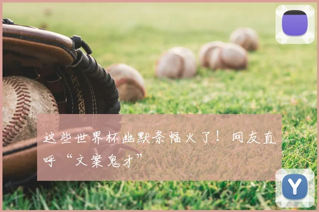 这些世界杯幽默条幅火了！网友直呼“文案鬼才”
